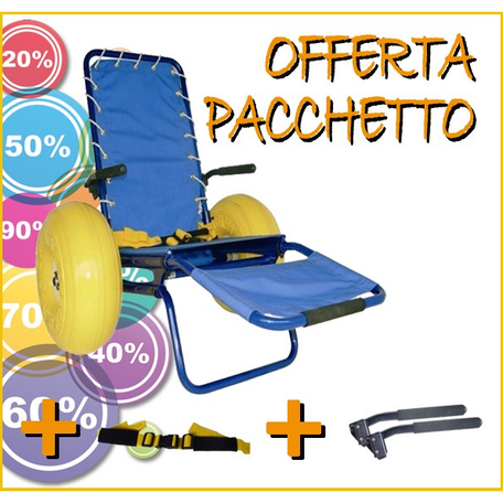 SEDIA JOB CON BRACCIOLI E CINTURA DI SICUREZZA