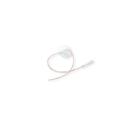 CATETERE A BECCO DI FLAUTO CON FLANGIA ROTONDA IN SILICONE CH18 CM.45 ART.AC6718