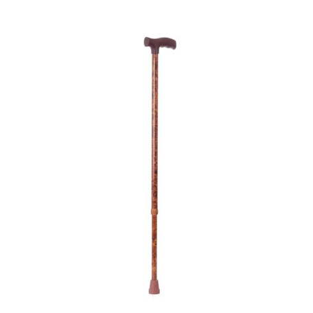 BASTONE REGOLABILE IN ALTEZZA CON MANICO A T MOGANO MODELLO RP156