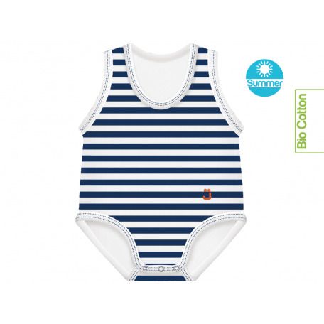 J-BIMBO BODY ELASTICIZZATO 0-36 MESI FRESCO COTONE SUMMER RIGHE
