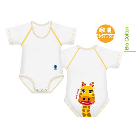 J-BIMBO BODY ELASTICIZZATO 0-36 MESI COTONE BIO JUNGLE