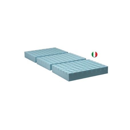 MATERASSO ANTIDECUBITO VENTILATO IN ESPANSO 3 SEZIONI ALTO 10 CM