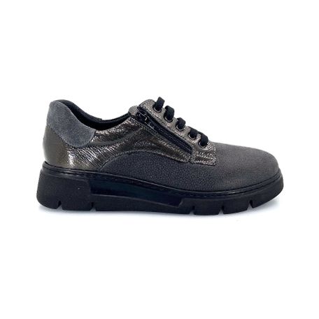 DUNA SCARPA DONNA CON ZIP E  LACCI  ART. STOCCARDA