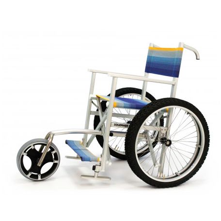 CARROZZINA DA SPIAGGIA SOLEMARE 3M CON RUOTE MTBIKE  E RUOTINO
