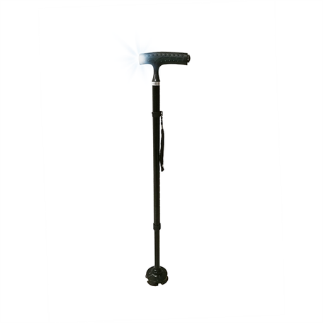 BASTONE DA PASSEGGIO CON LUCE E BASE LARGA MQ808