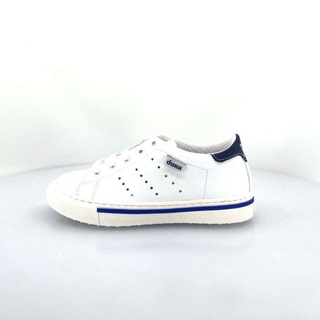 DUNA SCARPA BASSA LACCI BAMBINO BIANCA