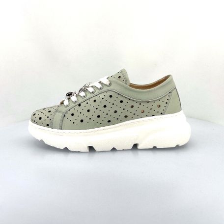 ECOSANIT SCARPA DONNA SPORTIVA FORATA CON LACCI ART BREESE