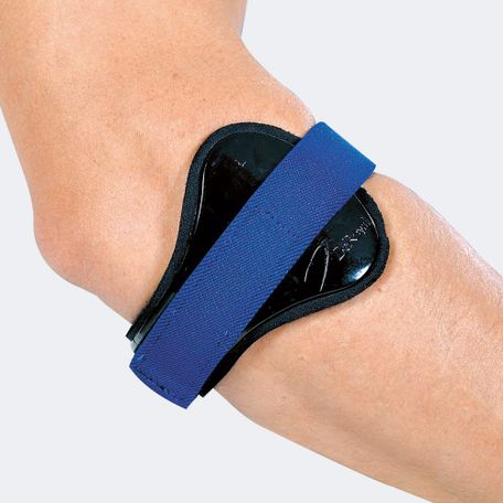 Tutore Per Epicondilite In Moltoprene Con Pressore E Chiusura A Velcro - Ambidestro, Taglia Unica, Colore Grigio