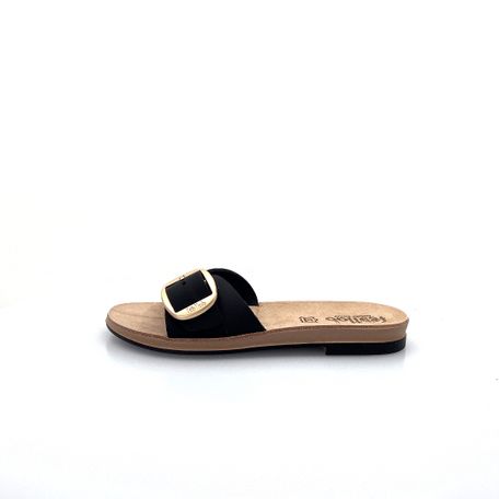 FOOTLAB CIABATTA DONNA CON FIBBIA ART FLAT F512