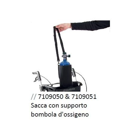 SACCA CON SUPPORTO PORTA BOMBOLA OSSIGENO PER GEMINO
