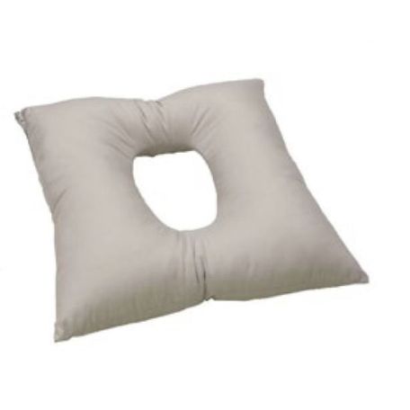CUSCINO IN FIBRA CAVA SILICONATA CON FORO CM 42X42X10H