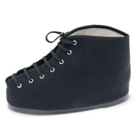SCARPA COPRIGESSO IN PANNO NERO