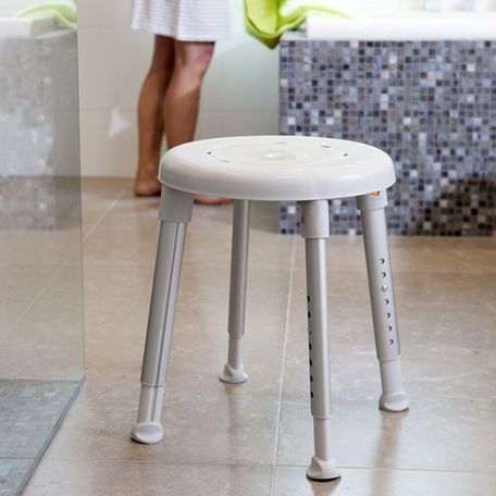 ETAC SGABELLO PER DOCCIA ROTONDO REGOL. IN ALT.da 42 a 57 cm. portata 200 kg