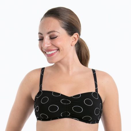 ANITA COSTUME BIKINI SILVER PEARLS TOP