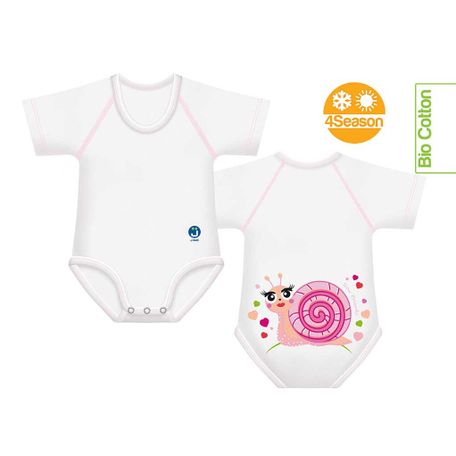 J-BIMBO BODY ELASTICIZZATO 0-36 MESI COTONE BIO SLOW FRIENDS