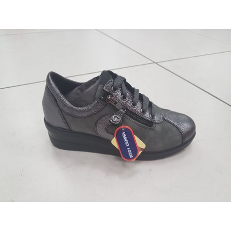 CINZIA SOFT SCARPA DONNA CON ZIP E LACCI ART.IIV11692