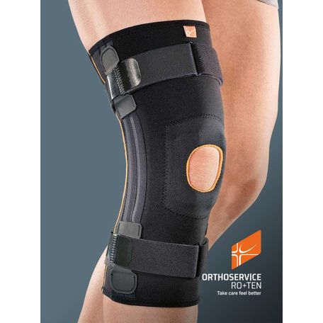 GENUFIT08 GINOCCHIERA TUBOLARE CON STECCHE A SPIRALE E STABILIZZ. ROTULEO G1108