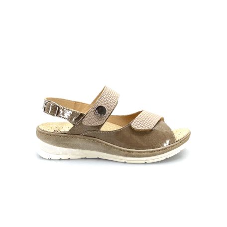 ECOSANIT SANDALO DONNA CON DOPPIO STRECH ART BLANCO