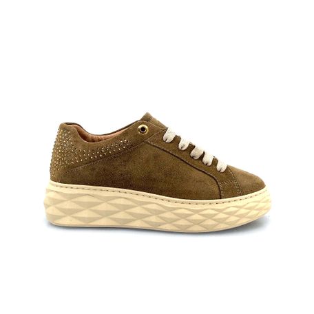 LOREN SCARPA DONNA SCAMOSCIATA CON LACCI ART C4130