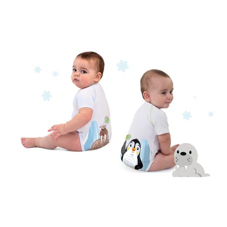 J-BIMBO BODY 0-36 MESI CALDO COTONE BIO - SAVE THE ARTIC
